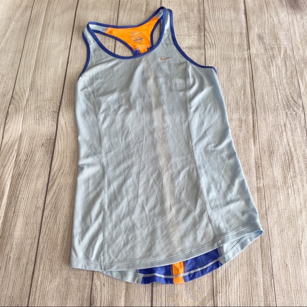 Nike light blue athletic tank